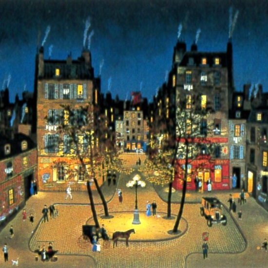 ドラクロワの絵画作品　タイトルは、愛しきパリ　My beloved Paris